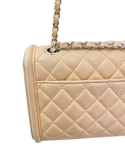CHANEL（シャネル）CHANEL (シャネル) ダブルチェーンショルダーバッグ ベージュ サイズ:-の古着・服飾アイテム
