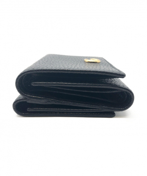 GUCCI（グッチ）GUCCI (グッチ) 3つ折り財布 ブラック サイズ:- プチマーモント 474746の古着・服飾アイテム
