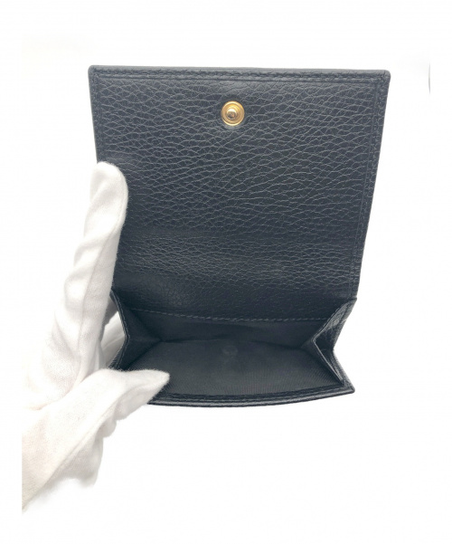 GUCCI（グッチ）GUCCI (グッチ) 3つ折り財布 ブラック サイズ:- プチマーモント 474746の古着・服飾アイテム