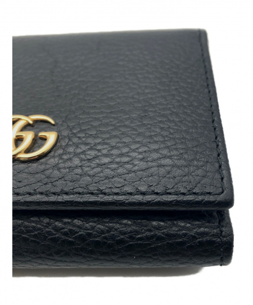 GUCCI（グッチ）GUCCI (グッチ) 3つ折り財布 ブラック サイズ:- プチマーモント 474746の古着・服飾アイテム