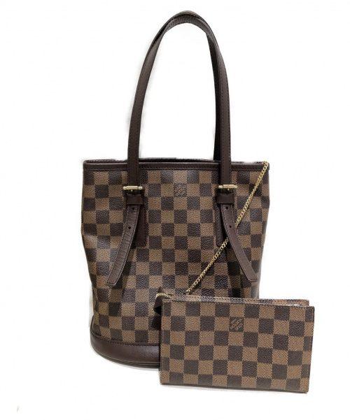 LOUIS VUITTON（ルイ ヴィトン）LOUIS VUITTON (ルイヴィトン) マレ バケット ブラウン サイズ:- ダミエ N42240の古着・服飾アイテム