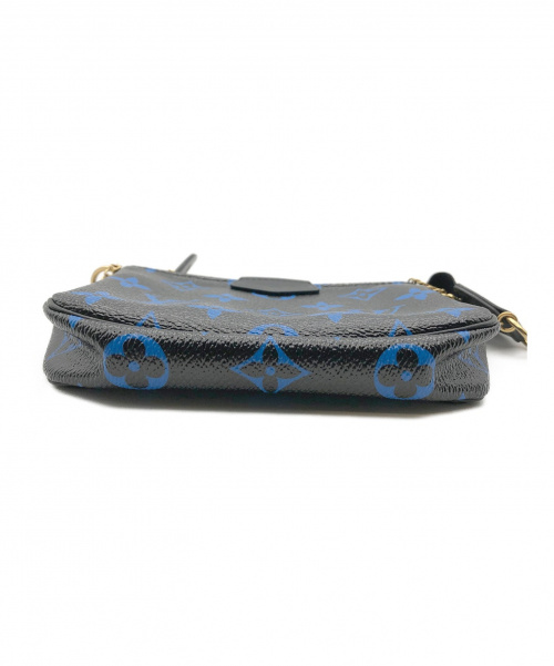 LOUIS VUITTON（ルイ ヴィトン）LOUIS VUITTON (ルイヴィトン) ミニポシェット・アクセソワール ブラック×ブルー モノグラム・ブルー M67237の古着・服飾アイテム