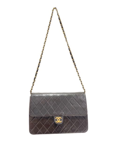 CHANEL（シャネル）CHANEL (シャネル) フラップチェーンショルダーバッグ ブラック サイズ:25の古着・服飾アイテム