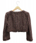 CHANEL (シャネル) ショート丈ツイードジャケット レッド×ブラック サイズ:38：99800円