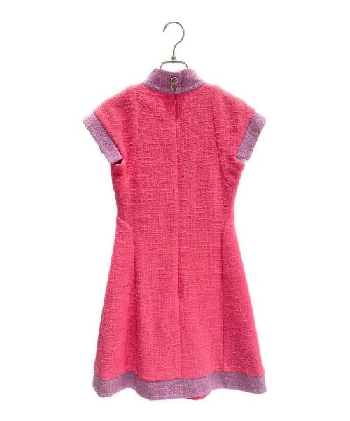 CHANEL（シャネル）CHANEL (シャネル) ツイードノースリーブワンピース ピンク サイズ:34の古着・服飾アイテム