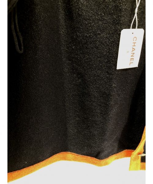 CHANEL（シャネル）CHANEL (シャネル) カシミヤセットアップスカート ネイビー×オレンジ サイズ:34の古着・服飾アイテム