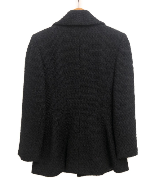 CHANEL（シャネル）CHANEL (シャネル) ココマークボタンツイードジャケット ブラック サイズ:36の古着・服飾アイテム