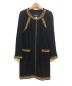 CHANEL（シャネル）の古着「ゴールドトリムフロントジップツイードワンピース」｜ブラック