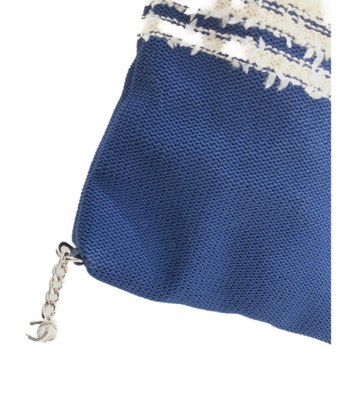CHANEL（シャネル）CHANEL (シャネル) ロゴラージショッピングバッグ ホワイト×ブルー サイズ:- AS0452 　2019年春夏コレクションの古着・服飾アイテム