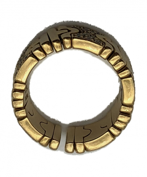 BVLGARI（ブルガリ）BVLGARI (ブルガリ) パレンテシスダイヤモンドリング サイズ:12号 K18YG　ハーフパヴェダイヤの古着・服飾アイテム