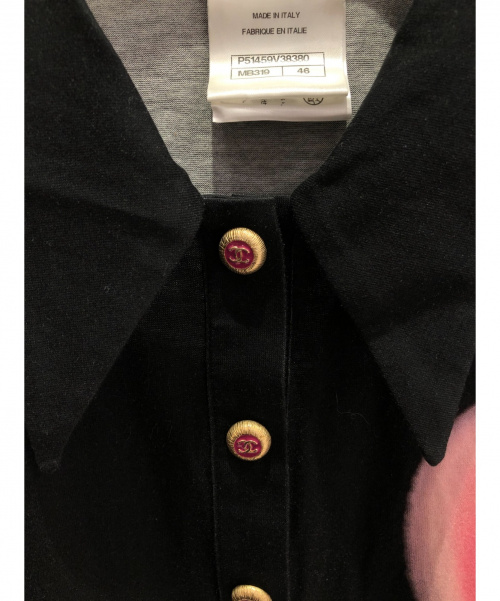 CHANEL（シャネル）CHANEL (シャネル) ノースリーブブラウス ブラック サイズ:46の古着・服飾アイテム