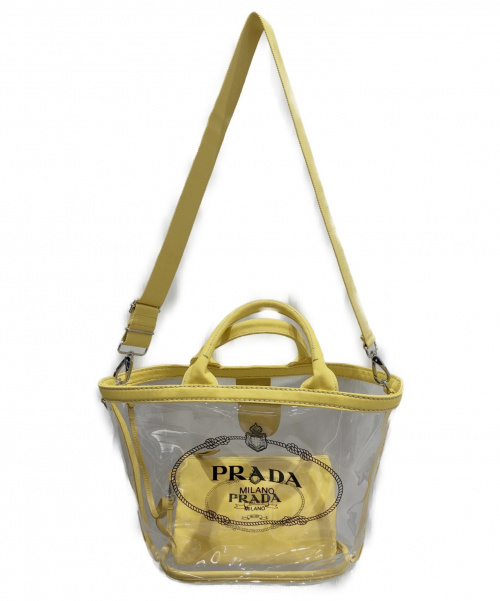 PRADA（プラダ）PRADA (プラダ) ロゴビニールバッグ イエロー サイズ:- 1BG166 180の古着・服飾アイテム