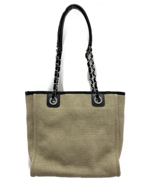 CHANEL（シャネル）CHANEL (シャネル) ドーヴィルPM ベージュ サイズ:- キャンバスの古着・服飾アイテム