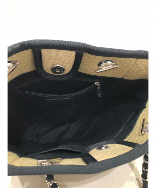 CHANEL（シャネル）CHANEL (シャネル) ドーヴィルPM ベージュ サイズ:- キャンバスの古着・服飾アイテム
