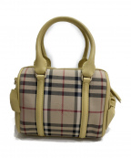 BURBERRYバーバリー）の古着「2WAYリボンショルダーバッグ」｜ベージュ×イエロー