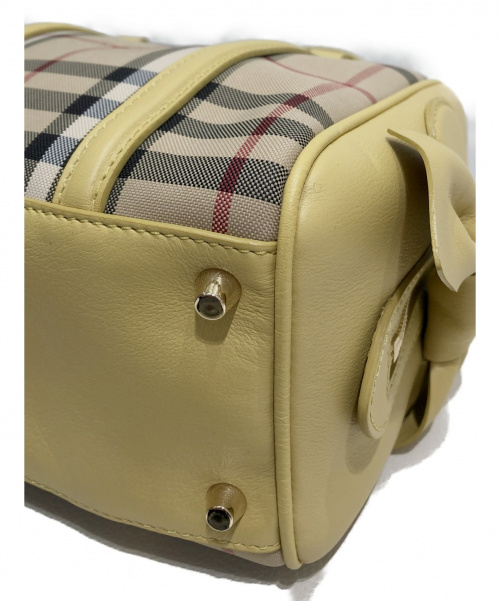 BURBERRY（バーバリー）BURBERRY (バーバリー) 2WAYリボンショルダーバッグ ベージュ×イエロー サイズ:-の古着・服飾アイテム