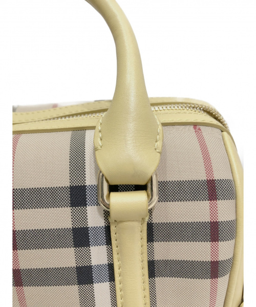 BURBERRY（バーバリー）BURBERRY (バーバリー) 2WAYリボンショルダーバッグ ベージュ×イエロー サイズ:-の古着・服飾アイテム
