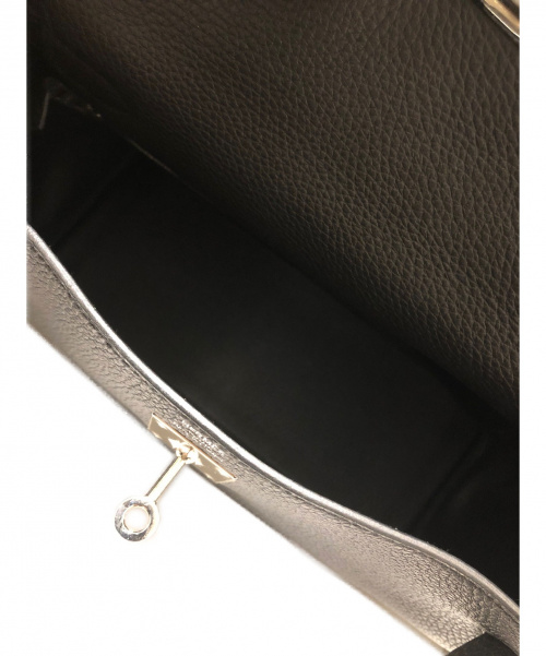HERMES（エルメス）HERMES (エルメス) ケリー28 ブラック サイズ:28 シルバー金具 内縫い トリヨンクレマンス X刻印の古着・服飾アイテム
