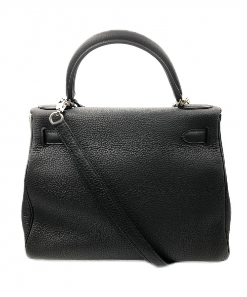HERMES（エルメス）HERMES (エルメス) ケリー28 ブラック サイズ:28 シルバー金具 内縫い トリヨンクレマンス X刻印の古着・服飾アイテム