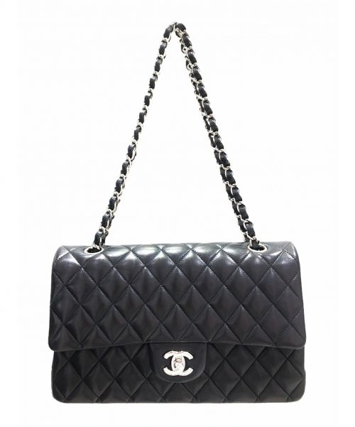CHANEL（シャネル）CHANEL (シャネル) ダブルフラップマトラッセ ブラック サイズ:25の古着・服飾アイテム