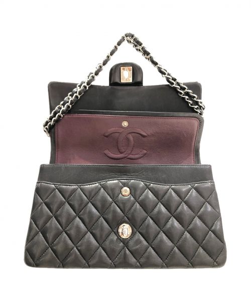 CHANEL（シャネル）CHANEL (シャネル) ダブルフラップマトラッセ ブラック サイズ:25の古着・服飾アイテム