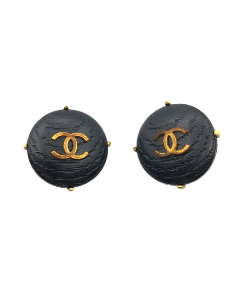 CHANEL（シャネル）CHANEL (シャネル) ウッドココマークイヤリング ブラック サイズ:-の古着・服飾アイテム