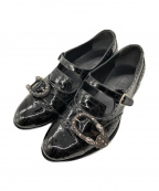 GUCCIグッチ）の古着「QUEERCORE BROGUE MONK SHOE」｜ブラック
