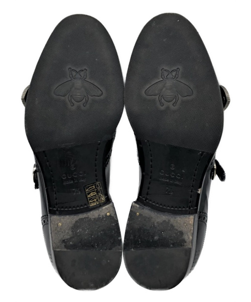 GUCCI（グッチ）GUCCI (グッチ) QUEERCORE BROGUE MONK SHOE ブラック サイズ:7 1/2 QUEERCORE BROGUE MONK SHOEの古着・服飾アイテム