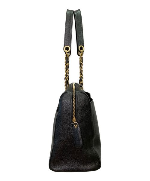 CHANEL（シャネル）CHANEL (シャネル) チェーントートバッグ ブラックの古着・服飾アイテム