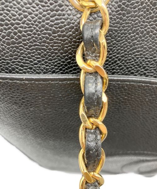CHANEL（シャネル）CHANEL (シャネル) チェーントートバッグ ブラックの古着・服飾アイテム