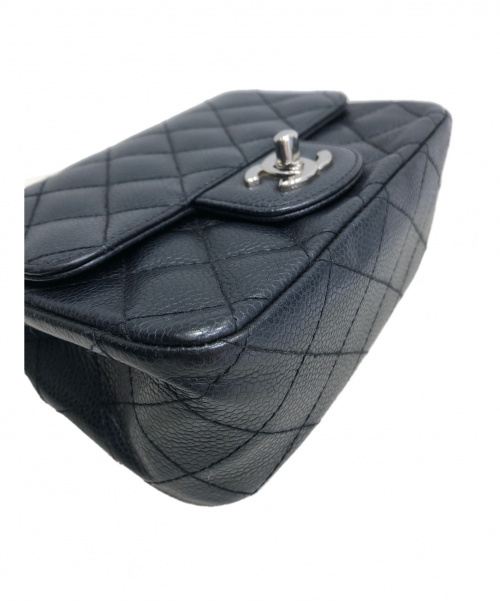 CHANEL（シャネル）CHANEL (シャネル) ミニマトラッセ ブラック サイズ:- キャビアスキン　シルバー金具の古着・服飾アイテム