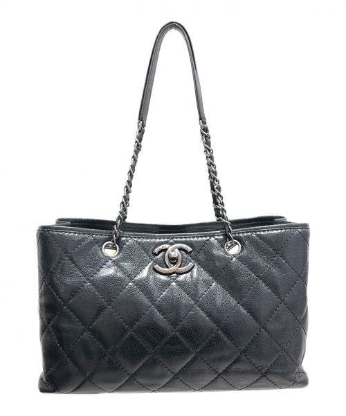 CHANEL（シャネル）CHANEL (シャネル) チェーントートバッグ ブラック サイズ:-の古着・服飾アイテム
