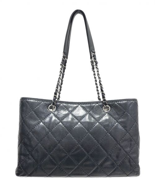 CHANEL（シャネル）CHANEL (シャネル) チェーントートバッグ ブラック サイズ:-の古着・服飾アイテム