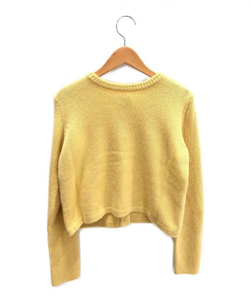 FOXEY（フォクシー）FOXEY (フォクシー) カシミヤニットカーディガン イエロー サイズ:38 40348の古着・服飾アイテム