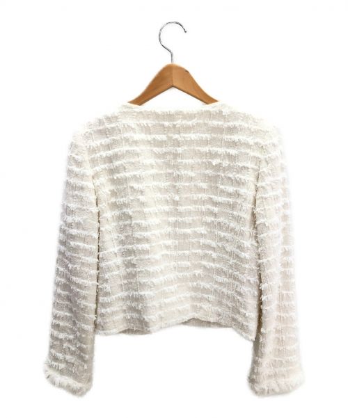 FOXEY（フォクシー）FOXEY (フォクシー) ツイードジャケット ホワイト サイズ:38 Vanilla Whipの古着・服飾アイテム