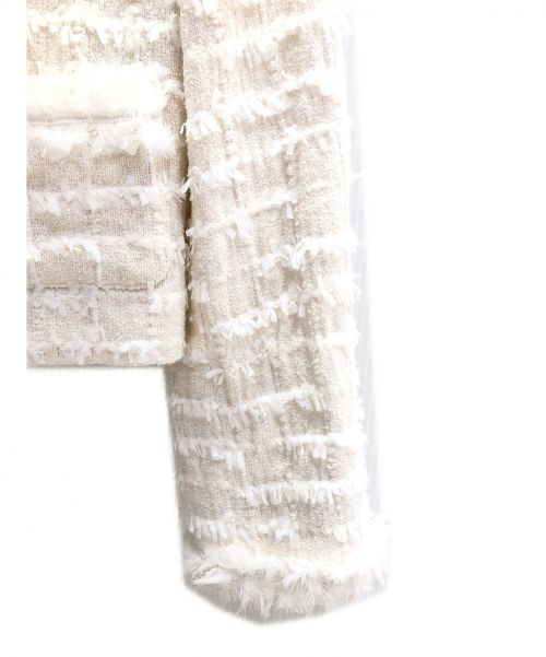FOXEY（フォクシー）FOXEY (フォクシー) ツイードジャケット ホワイト サイズ:38 Vanilla Whipの古着・服飾アイテム