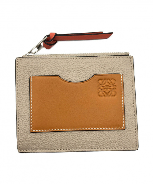 LOEWE（ロエベ）LOEWE (ロエベ) コインカードホルダー ライトオーツ×ハニー サイズ:- フラグメントケースの古着・服飾アイテム