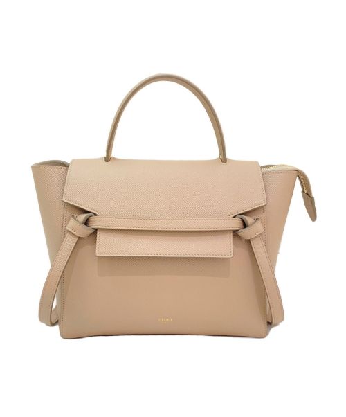 CELINE（セリーヌ）CELINE (セリーヌ) ベルトバッグ ライトト‐プ サイズ:マイクロ マイクロの古着・服飾アイテム