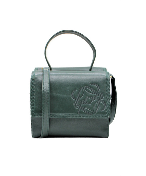 LOEWE（ロエベ）LOEWE (ロエベ) 2WAYショルダーバッグ グリーン サイズ:- ヴィンテージ ナッパレザーの古着・服飾アイテム