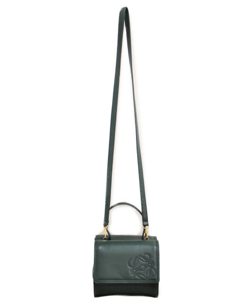 LOEWE（ロエベ）LOEWE (ロエベ) 2WAYショルダーバッグ グリーン サイズ:- ヴィンテージ ナッパレザーの古着・服飾アイテム
