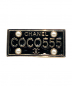 CHANELシャネル）の古着「ココマークピンブローチ」｜ブラック