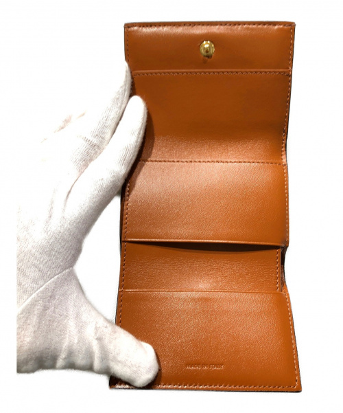 CELINE（セリーヌ）CELINE (セリーヌ) フォールテッドコンパクトウォレット ブラウン サイズ:- トリオンフの古着・服飾アイテム