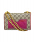 GUCCI (グッチ) パドロックチェーンショルダーバッグ ベージュ×ピンク サイズ:-：47800円