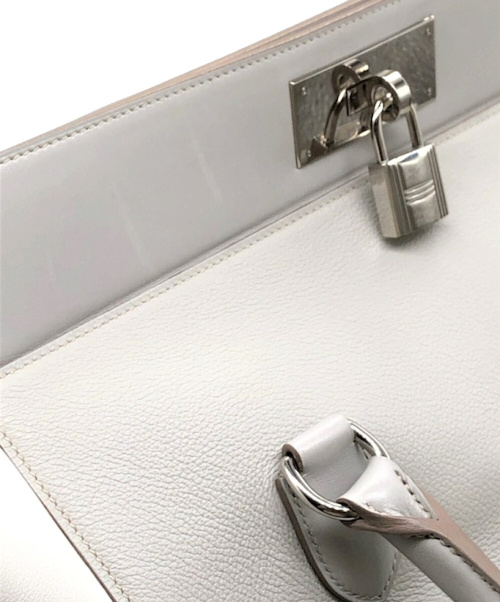 HERMES（エルメス）HERMES (エルメス) ツールボックス33 ホワイト×グレー サイズ:33の古着・服飾アイテム