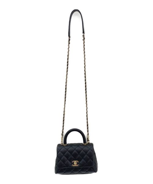 CHANEL（シャネル）CHANEL (シャネル) トップハンドルミニ ブラック サイズ:-の古着・服飾アイテム
