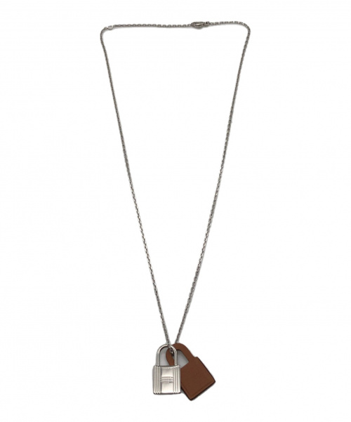 HERMES（エルメス）HERMES (エルメス) オーケリーPM シルバー×ブラウンの古着・服飾アイテム