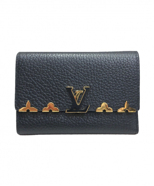 LOUIS VUITTON（ルイ ヴィトン）LOUIS VUITTON (ルイ ヴィトン) ポルトフォイユ カプシーヌ コンパクト ブラック サイズ:-の古着・服飾アイテム