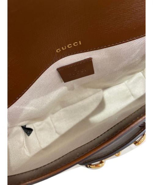 GUCCI（グッチ）GUCCI (グッチ) ホースビット1955ミニバッグ ブラウン サイズ:- GGスプリームキャンバスの古着・服飾アイテム