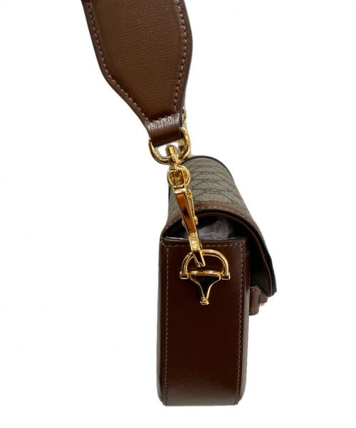 GUCCI（グッチ）GUCCI (グッチ) ホースビット1955ミニバッグ ブラウン サイズ:- GGスプリームキャンバスの古着・服飾アイテム