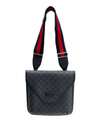 GUCCIグッチ）の古着「GGスプリームメッセンジャーバッグ」｜ブラック